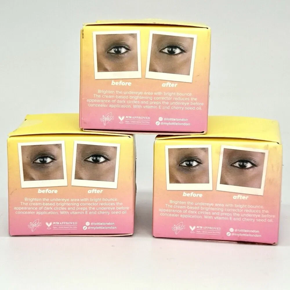 3 Lot LOTTIE Undereye Corrector DEEP Bright Bounce Brightening Cream 0.19oz NEW